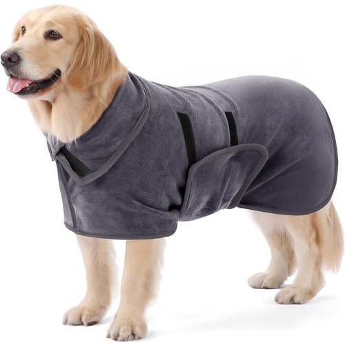 Peignoir chien microfibre - peignoir,