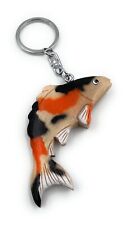 Fait Main Bois Porte-Clés Koi Poisson Aquarium Animal Eau Carpe de Reproduction