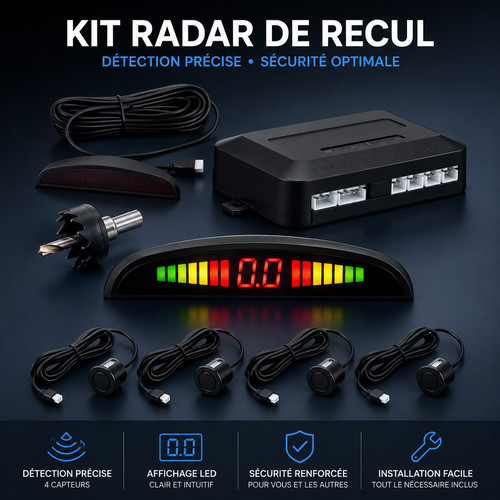 Kit radar recul - kit, 4