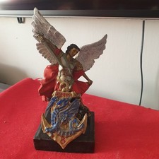 Figurine Saint Michel Avec Ecusonsdu 8 Rpima