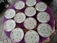 12 Assiettes Plates Demi
