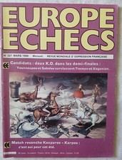REVUE EUROPE ECHECS - n°327- Sokolov-Youssoupov - Mars 1986