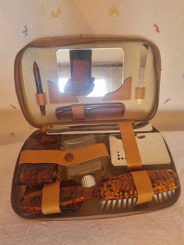 Trousse toilette ancienne - trousse, de