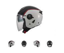 Casque Moto UFO Urban Spirit Scooter Blanc Avec Visier ECE 22.06