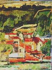 huile sur toile  signée JANCLOS années 40/60 era:montézin,latapie,derain,brayer