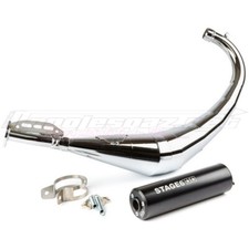 Pot d'échappement STAGE6 streetrace  AM6 Derbi Rieju Beta Sherco MBK Yamaha noir