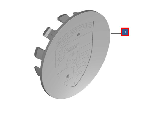 Cache moyeu roue porsche - cache,