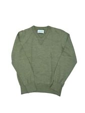 Martin Margiela FW 2006 Kaki Wool V Neck Sweater Size S 