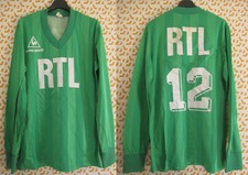 Maillot RTL porté Coupe de France Le Coq Sportif Vert Saint Etienne ASSE- L