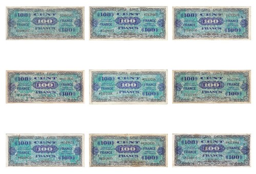 100 1945 verso france - f, 9
