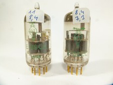 one pair RT Radiotechnique E188CC golden pin code Delta, made in Holland tubes