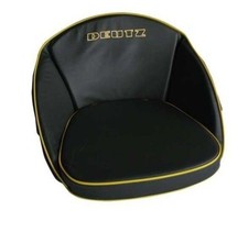 COUSSIN DE SIÈGE TRACTEUR DEUTZ - NOIR ET JAUNE - BRODE