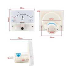 Aiguille DC Analogique Ampèremètre Panel Meter Haute Précision Ampère Tester