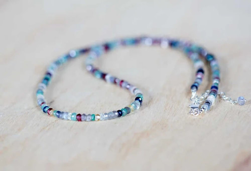 Collier perles rondelle à - perles,