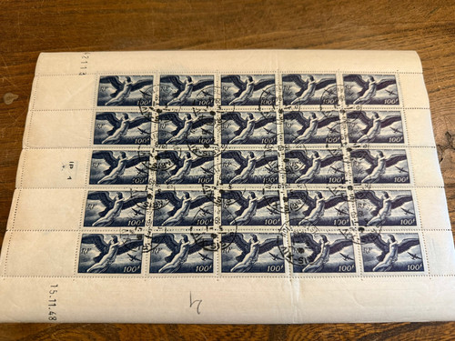Poste aérienne 18 feuille - poste,