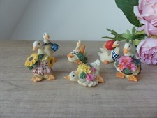 Lot de 6 figurines oies en