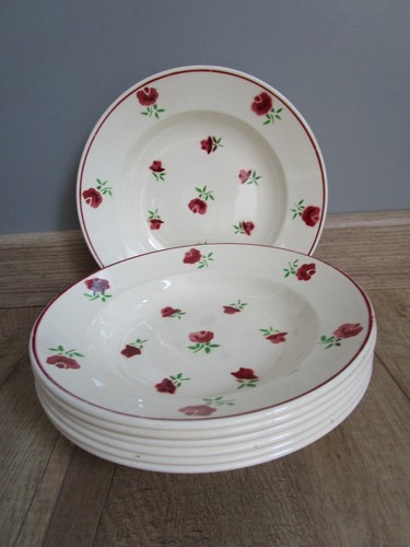 Assiettes creuses anciennes - 7,