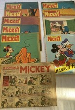 Journal de MICKEY et almanach anciens de 1961 soit  9 pièces/6744V1+LB