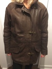 Veste femme en cuir marron