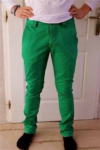 Pantalon chino vert kanabeach - chino,