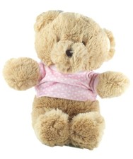 Peluche doudou ours beige pull