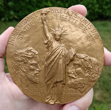 Médaille indépendance état unis statue liberté LUTHRINGER LIEVAIN 1725/1986