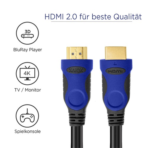 Câble hdmi 0 ethernet - 4k, 2.0