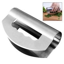 Hachoir Berceuse Double LamesHachoir à Salade en Acier Inoxydable