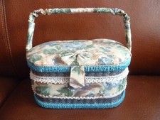 BOITE A COUTURE ANNEE 50 TONS BLEUS TBE