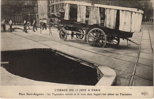 Cpa orage juin a paris - 15,