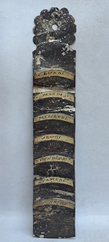 Semainier porte carte tole - porte,