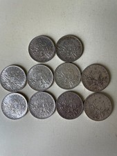 10 pièces 5 francs semeuse