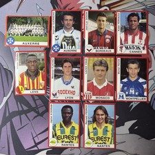 LOT DE 10 STICKERS DIVERS PANINI FOOT 95 1995 FRANCE FOOTBALL