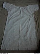 Ancien - Grande chemise pour femme en drap (métis ?) Monogramme AC
