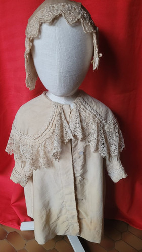 Manteau cape bonnet tissus - bonnet, et