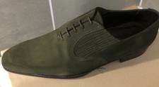 Neuf Chaussures Ducal Firenze Green Suede Derby Berluti John Lobb Corthay.  42