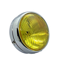 Phare rond chromé vitre - phare,
