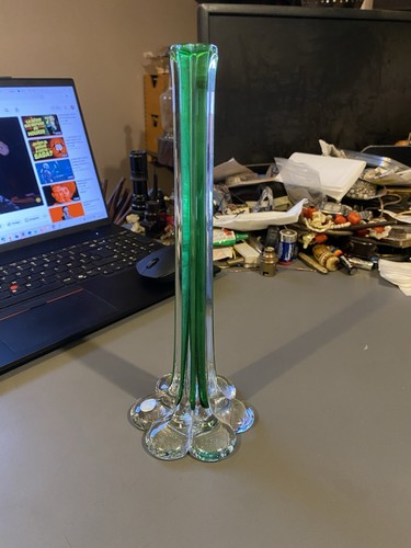 Ancien vase verre soufflé - ancien,