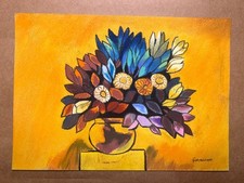 OSWALDO GUAYASAMIN Dessin sur papier (fait main) signé et estampillé...