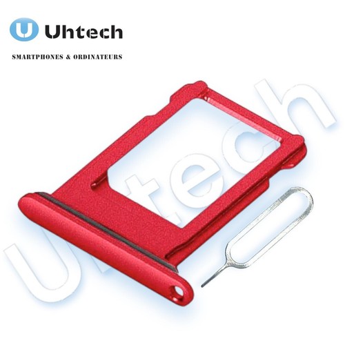 Tiroir sim iphone rouge - tiroir,