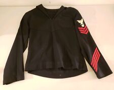 Vintage WWII AMÉRICAIN Marine Personnelman 1st Classe Pull Uniforme Chemise W/