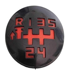 Pastille pommeau creusé BE1 5 vitesses grille rouge Peugeot 205 GTI CTI