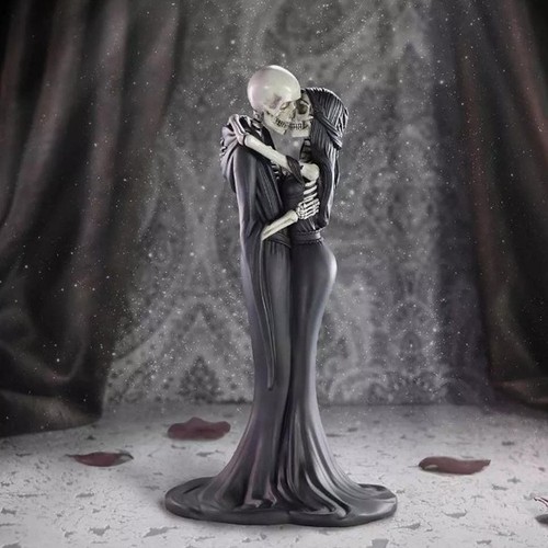 Figurine squelette enlacée - squelette,