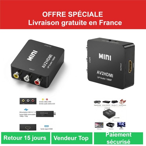 Adaptateur rca vers hdmi 1080p - adaptateur,