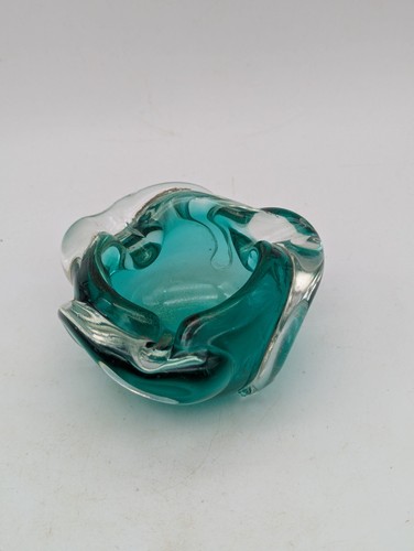 Cendrier verre murano vert - cendrier,