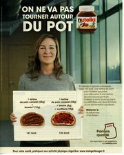 2018 : Nutella, on ne va pas tourner autour du pot, mélanie (pub, advertising)