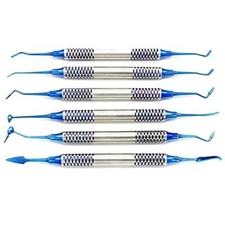 Lot de 6 instruments dentaires en résine composite, spatule de remplissage 