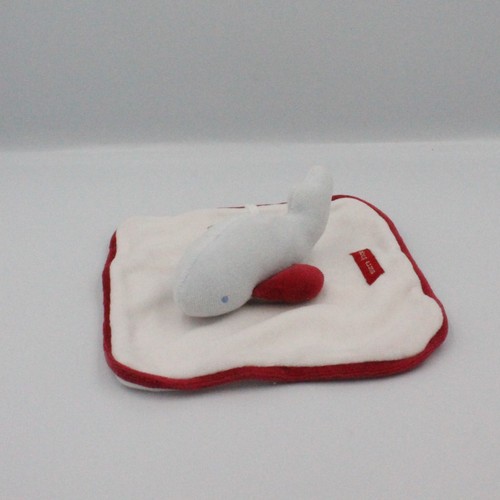 Doudou plat poisson baleine