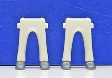 2 X Jambes Pantalon Blanc Chaussures Argent Playmobil À Disco Rock Star Cirque