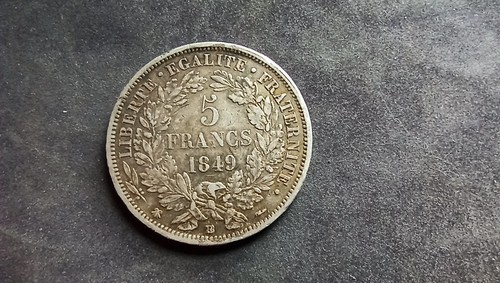 Francs argent cérès - argent, 1849